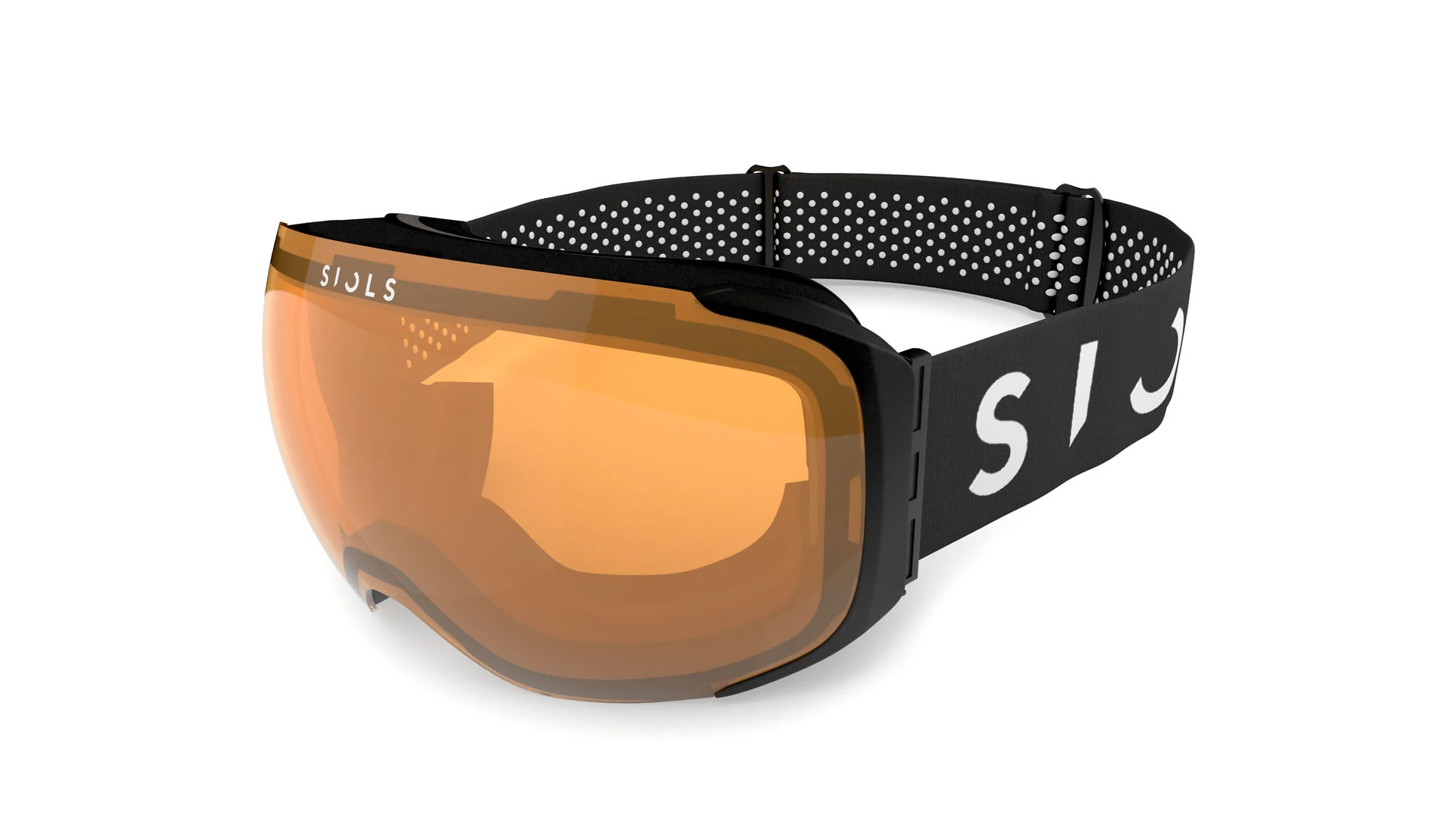 Siols Skibrille Schwarzmatt/ Orange 
