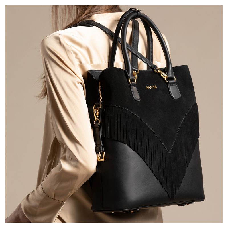 ANY DI ''Bag L Fringes Black''  
