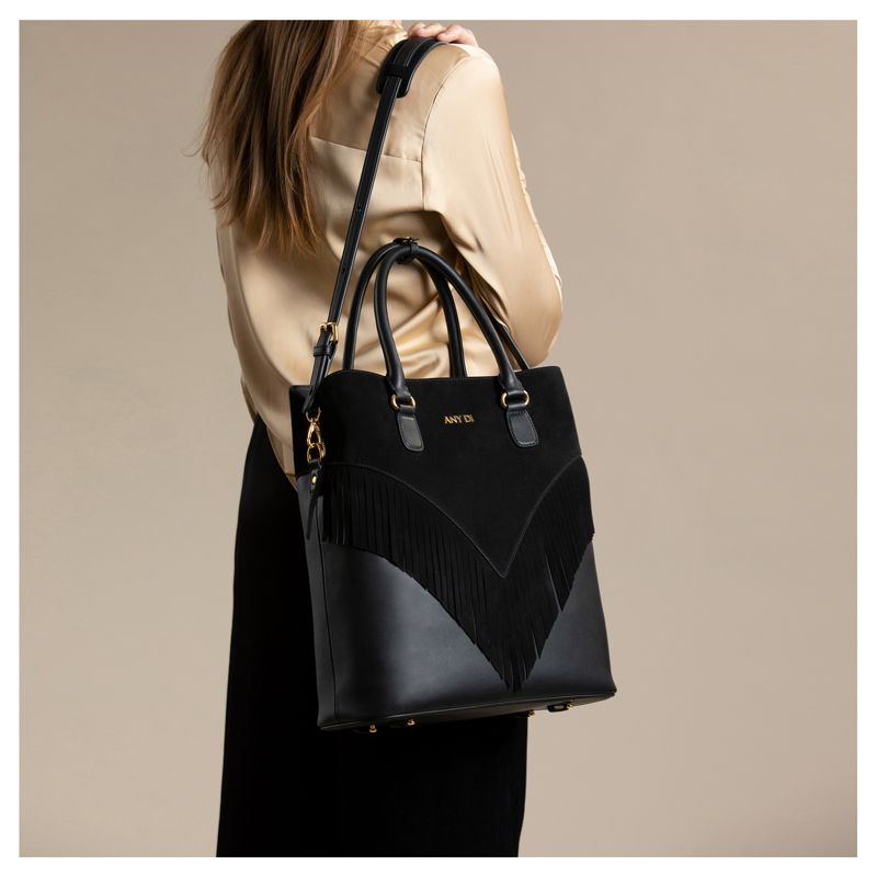ANY DI ''Bag L Fringes Black''  